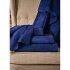 Полотенце махровое Navy blue, размер 30х50 см, цвет синий - Фото 2