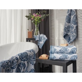 

Полотенце махровое Persia blue, размер 50х90 см, цвет голубой