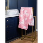 Полотенце махровое Unicorn, размер 30х50 см, цвет розовый - фото 110447955