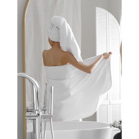 Полотенце махровое White, размер 100х150 см, цвет белый