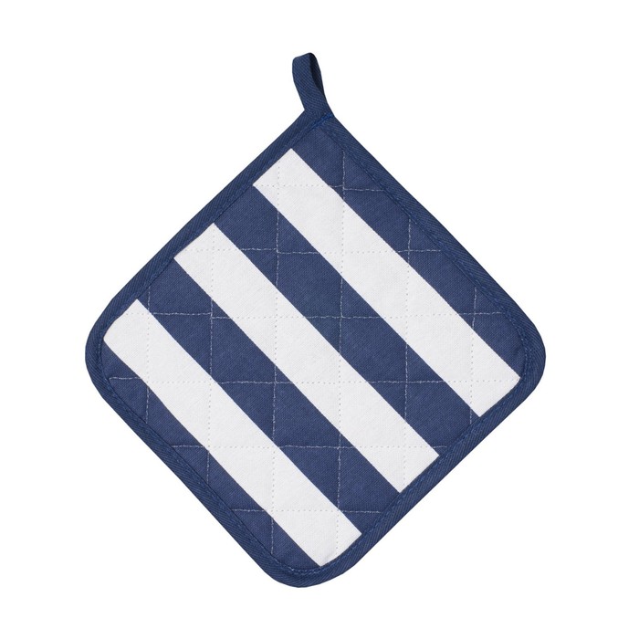 Прихватка Blue stripe, размер 20х20 см, цвет синий - Фото 1