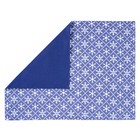 Салфетка под приборы Snowflakes blue, размер 35х45 см, цвет синий - Фото 1