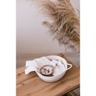 Корзина для хранения LaDо́m «Визави», плетёная, ручной работы, с ручками, хлопок, 34×24×7 см, бежевая - Фото 8