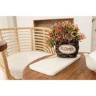 Кашпо для цветов плетёное Доляна FLOWER, 13×9,5×9 см, цвет тёмно-коричневый - фото 24523071