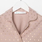Пижама детская из фланели (рубашка, брюки) KAFTAN «Сердечки», рост 122-128, бежевый - Фото 10