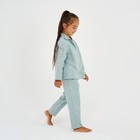 Пижама детская из фланели (рубашка, брюки) KAFTAN "Одуванчики", рост 98-104, мятный - Фото 2