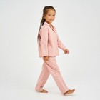 Пижама детская из фланели (рубашка, брюки) KAFTAN "Одуванчики", рост 110-116, розовый - Фото 2