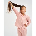 Пижама детская из фланели (рубашка, брюки) KAFTAN "Одуванчики", рост 110-116, розовый - Фото 3