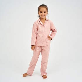 Пижама детская (рубашка, брюки) KAFTAN "Одуванчики", р. 122-128, розовый