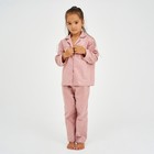 Пижама детская из фанели из фанели (рубашка, брюки) KAFTAN "Котики", размер 110-116, розовый - фото 9494183