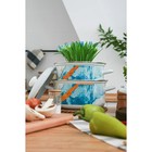 Набор кастрюль Доляна Ocean, 3 предмета: 2 л, 3 л, 4,5 л, индукция, цвет белый - фото 42993380