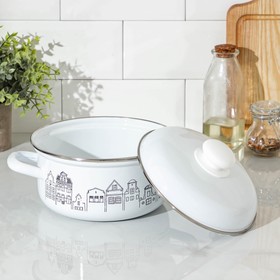 

Кастрюля Доляна City, 2 л, цвет белый