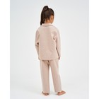 Пижама детская из фланели (рубашка, брюки) KAFTAN "Сердечки", рост 98-104, бежевый - Фото 8