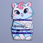 Шлейка для кошки с лазером «Мур! Мур!» - фото 10785902