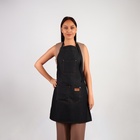 Фартук парикмахерский, джинсовый, 3 кармана, чёрный - Фото 2