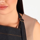 Фартук парикмахерский, джинсовый, 3 кармана, чёрный - Фото 4