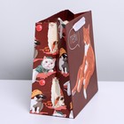 Пакет подарочный ламинированный квадратный, упаковка, «Котейка», 22×22×11 см 7150756