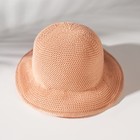 Шляпа для девочки MINAKU с бантом, цвет розовый, р-р 50-52 - фото 8897470