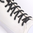 Шнурки для обуви, пара, круглые, d = 6 мм, 120 см, цвет серый/чёрный - фото 318725948