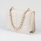 Цепочка с жемчугом для сумки, с карабинами, железная, d=8 мм, 30 см, цвет золотой - Фото 3