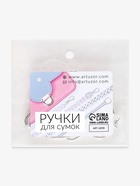 Цепочка с жемчугом для сумки, с карабинами, железная, d=8 мм, 30 см, цвет серебряный - Фото 9