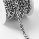 Цепочка для сумки, железная, 8,5 × 6,2 мм, 3 ± 0,1, м цвет серебряный - фото 7189691