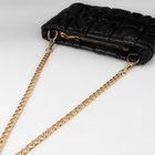 Цепочка для сумки, плоская, с карабинами, алюминиевая, 9 × 14 мм, 60 см, цвет золотой - Фото 3