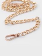 Цепочка для сумки, плоская, с карабинами, алюминиевая, 9×14 мм, 60 см, цвет золотой - Фото 2