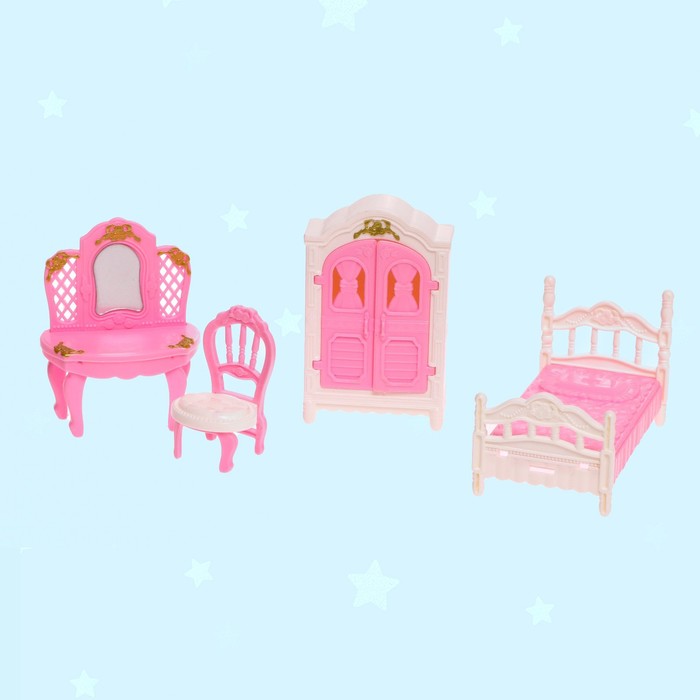 Дом для кукол «Уют» с мебелью и аксессуарами - фото 1907346218
