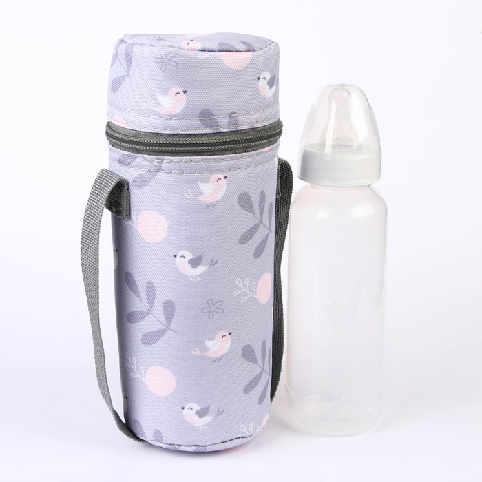 Термосумка для бутылочки Little bird, форма тубус - Фото 1