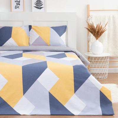 Постельное белье LoveLife евро "Треугольники" 200*217см,225*240см,50*70см-2шт,100%хлопок,сатин,125г/м²