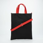 Шопер «Не ... получается», на магните с подкладкой, наружный карман, длинный ремень, цвет чёрный - фото 21434366