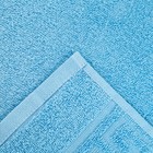 Полотенце махровое с греческим бордюром 50х90 см, ALASKAN BLUE, хлопок 100%, 430г/м2 - Фото 4