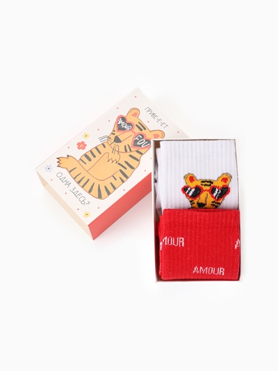 Носки женские KAFTAN Amour, набор 2 пары, р-р 36-39