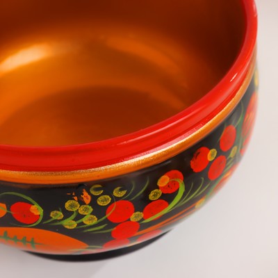 Салатник, малый, 11×6 см, хохлома