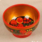 Салатник деревянный хохлома «Малый», 11×6 см - Фото 3