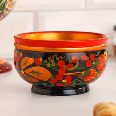 Салатник, малый, 11×6 см, хохлома