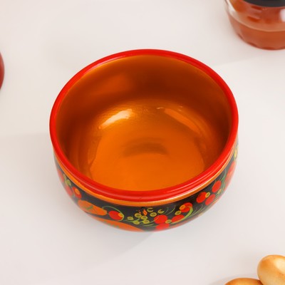 Салатник, малый, 11×6 см, хохлома