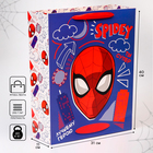 Пакет подарочный "Поздравляю" 40х31х11.5 см, упаковка, Человек-паук - фото 2813352