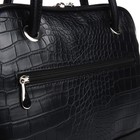 Сумка женская на молнии TEXTURA, средний размер, цвет чёрный - Фото 8