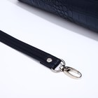 Сумка-саквояж TEXTURA на молнии, наружный карман, длинный ремень, цвет синий - Фото 5