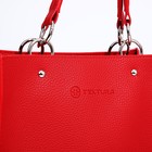 Сумка женская TEXTURA, тоут, средний размер, цвет красный - Фото 4