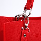 Сумка женская TEXTURA, тоут, средний размер, цвет красный - Фото 5