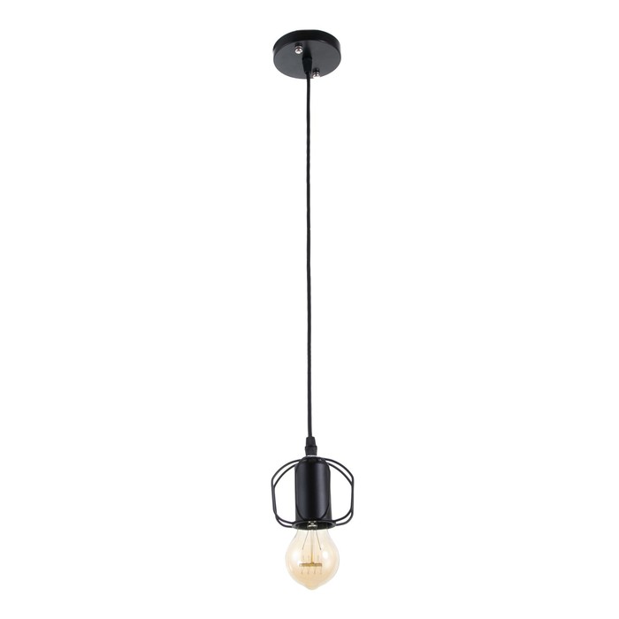 Светильник подвесной BayerLux 1393/1BK, E27, 40 Вт, чёрный, 9×9×8 см