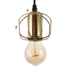 Светильник BayerLux 1393/1GD E27 40 Вт золото 9×9×8 см - фото 3769058