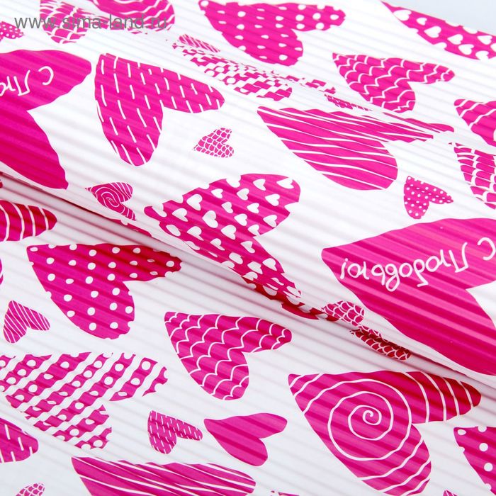 Бумага гофрированная"С Любовью", 50 х 70 см - Фото 1