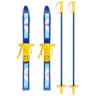 Лыжный комплект детский: пластиковые лыжи 66 см с насечкой, палки 75 см «Олимпик Монстрики» - Фото 6