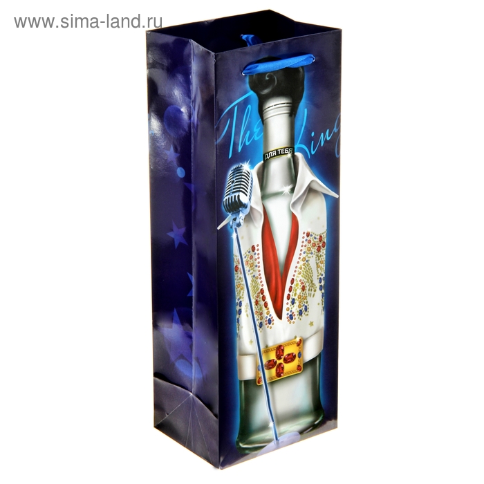 Пакет ламинированный под бутылку «Элвис «13 × 36 см - Фото 1