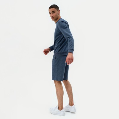 Свитшот мужской MINAKU: Casual collection MAN, размер 48, цвет индиго меланж