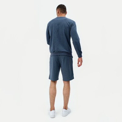 Свитшот мужской MINAKU: Casual collection MAN, размер 48, цвет индиго меланж